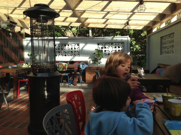Beautifully converted outdoor area at Chocolate Fish, Shelly Bay