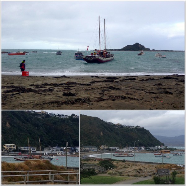 Waka at Island Bay 5 June 2013