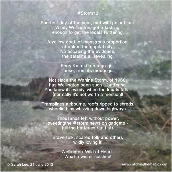 Prose for Thought - Storm of 2013 Wellington