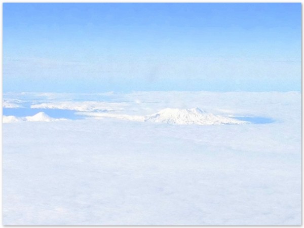 Tongariro National Park from the sky