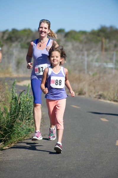 Mummy and Sophie 5km race