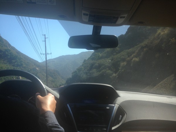 Driving the Malibu Canyon road