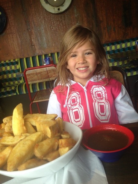 Sophie at the Spruce Goose