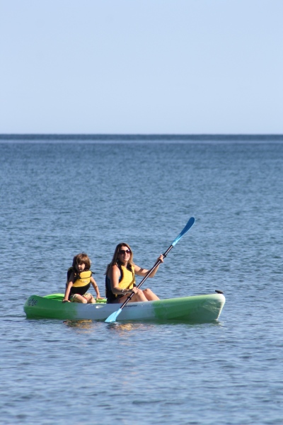 My youngest and I on the kayak