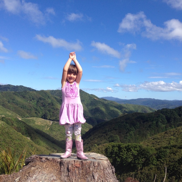 Alice at the Rimutaka Hill Road summit