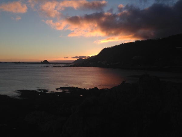 Sunset over Houghton Bay, Wellington