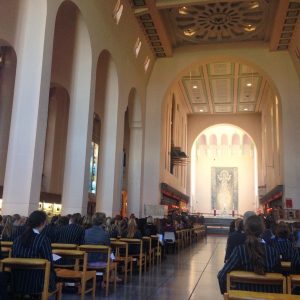 Wellington Cathedral, school Easter service