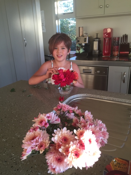 flower arrangements from the garden