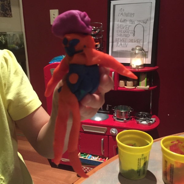 Play dough person, by Alice