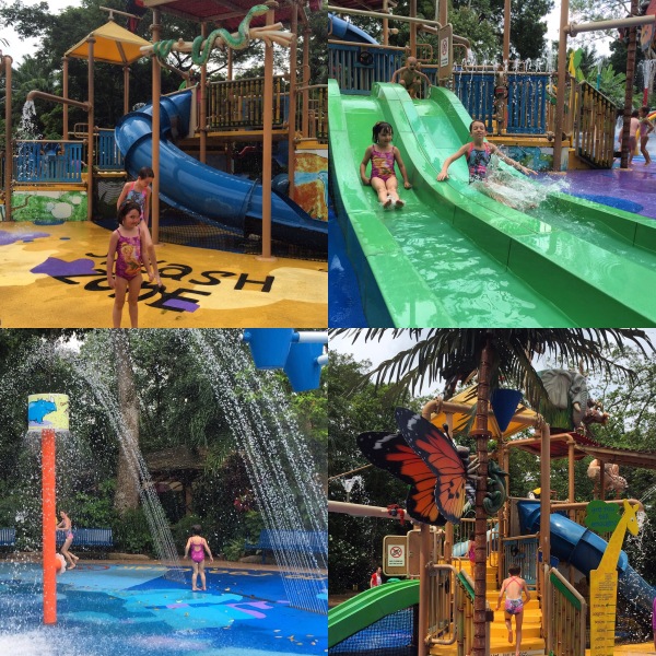 Wet play area at Singapore Zoo