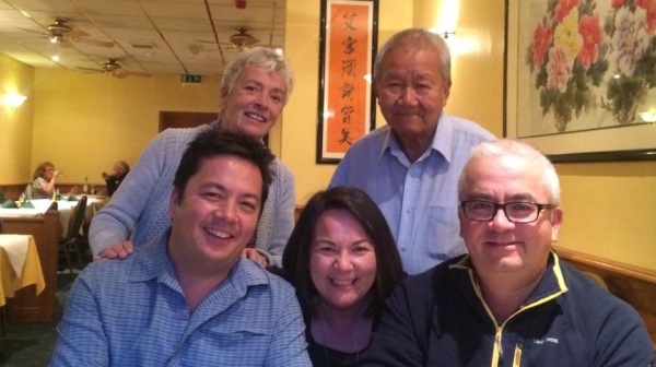 Dan (left), with his Mum and Dad (top left and right) and his sister (middle) and brother.