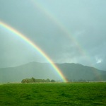 Rainbows, winter and cuddles on a Martinborough weekend