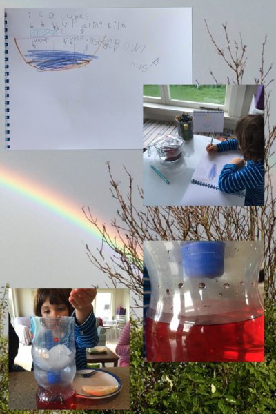 Alice's water cycle experiment