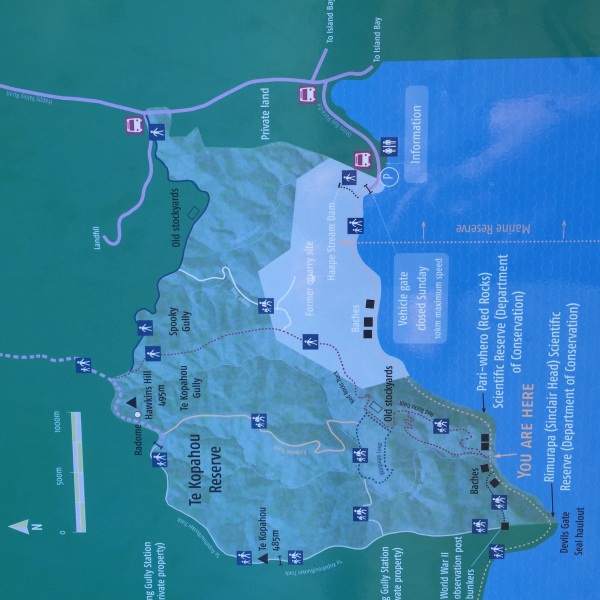 Map of the area I went walking in.