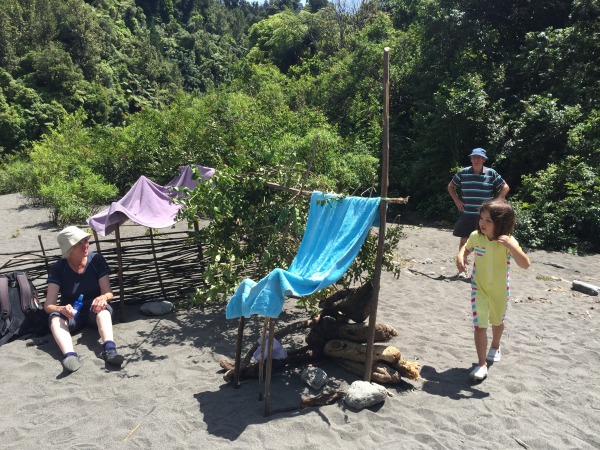 Shade camp by the river.