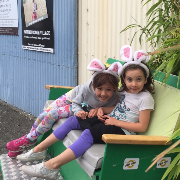 Easter bunnies on tour in Martinborough!