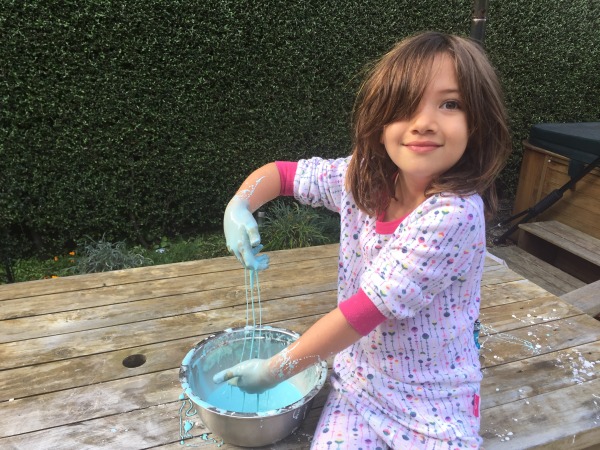 Alice having fun with oobleck.