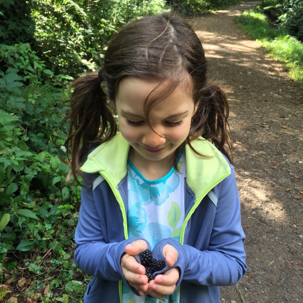 Enjoying blackberry season