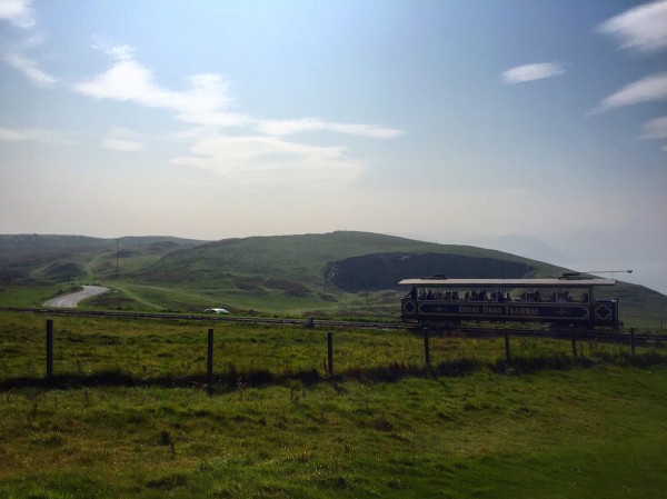 The tram that transports visitors to the summit of Great Orme.