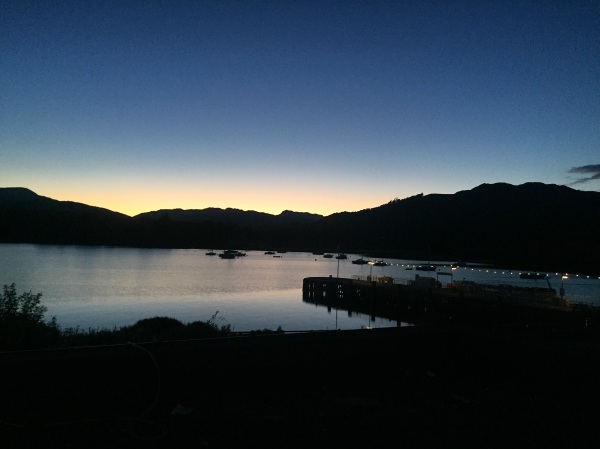 Sunset over Lake Windemere, from YHA Ambleside