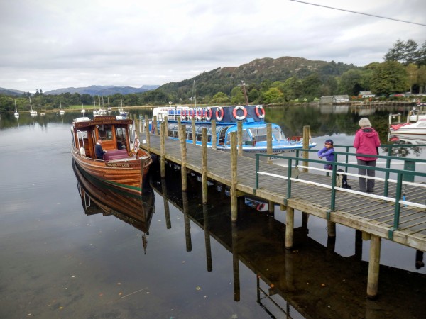 The traditional wooden launch we took to Wray Castle Jetty