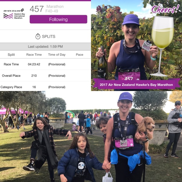 Family to meet me at the end (and a bottle of wine with my finisher's medal - whoop, whoop!).