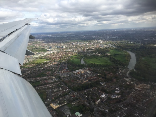 Arriving in London