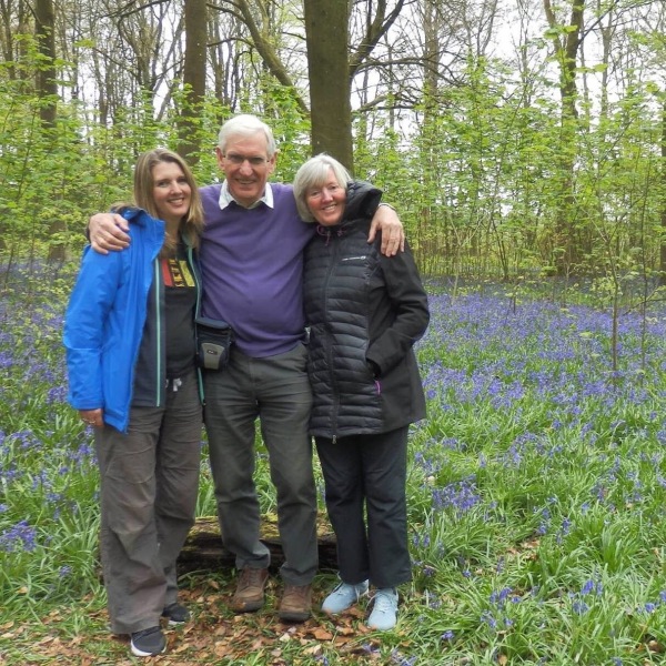 Micheldever Wood with my dear folks.