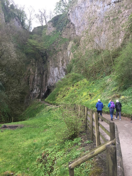 Walking to Peak Cavern.