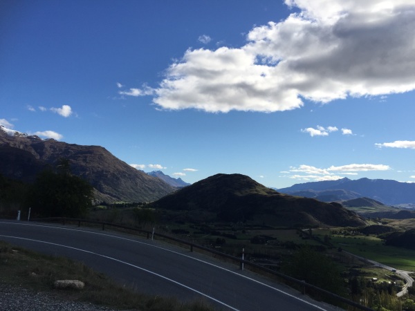 Driving from Queenstown to Wanaka