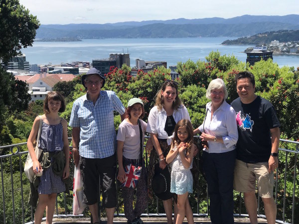 Family time enjoying the beautiful Botanical Gardens in Wellington