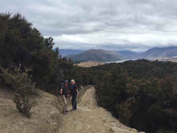 Hiking the Mt Iron track in Wanaka, with my Mum and Dad