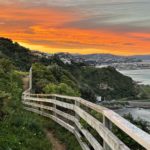 Winter storms, sunsets and waves. Winter in Wellington